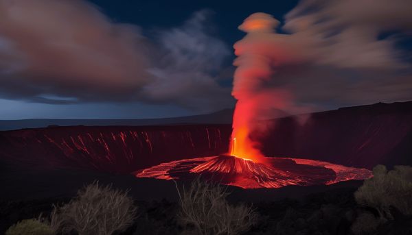 Éruption du Piton de la Fournaise : spectaculaire ballet des feux